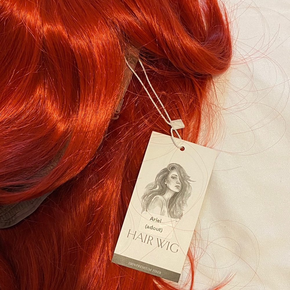 Vibrant Red Long Wavy Wig - Picture 2 of 3